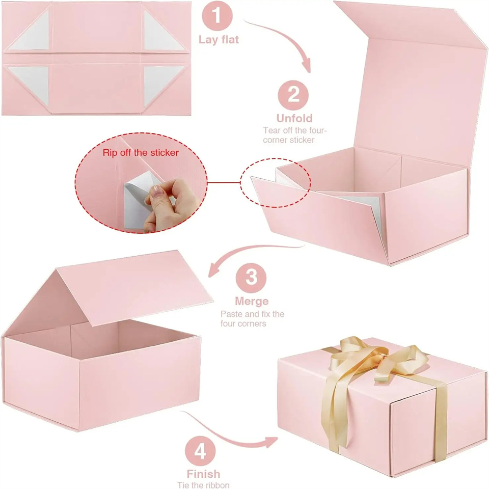 Magnetic paper gift box