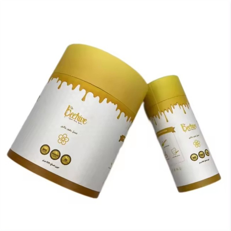 High quality custom design printed luxury clothing packaging tube cylinder paper box packaging