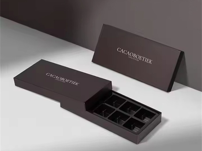 It is will evaluate your brand if we add soft touch lamination on custom rigid chocolate box.