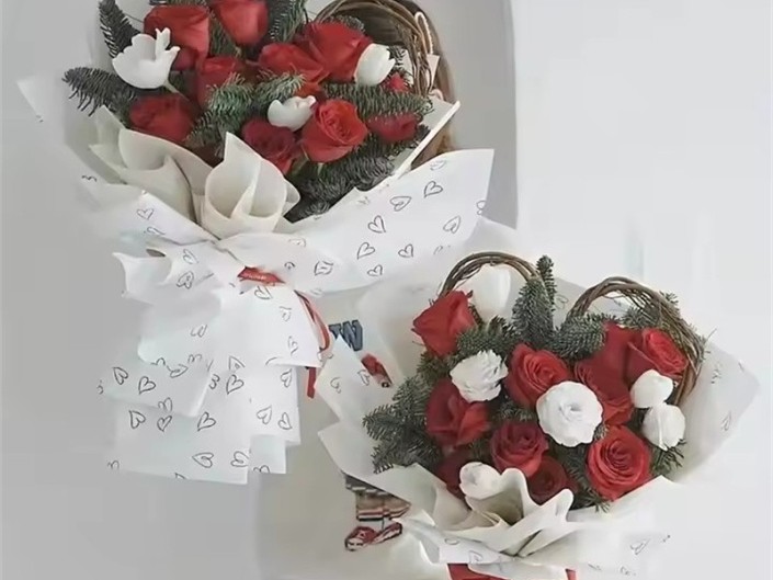 How to select correct bouquet cusom flower wapping paper for branded flower shops?