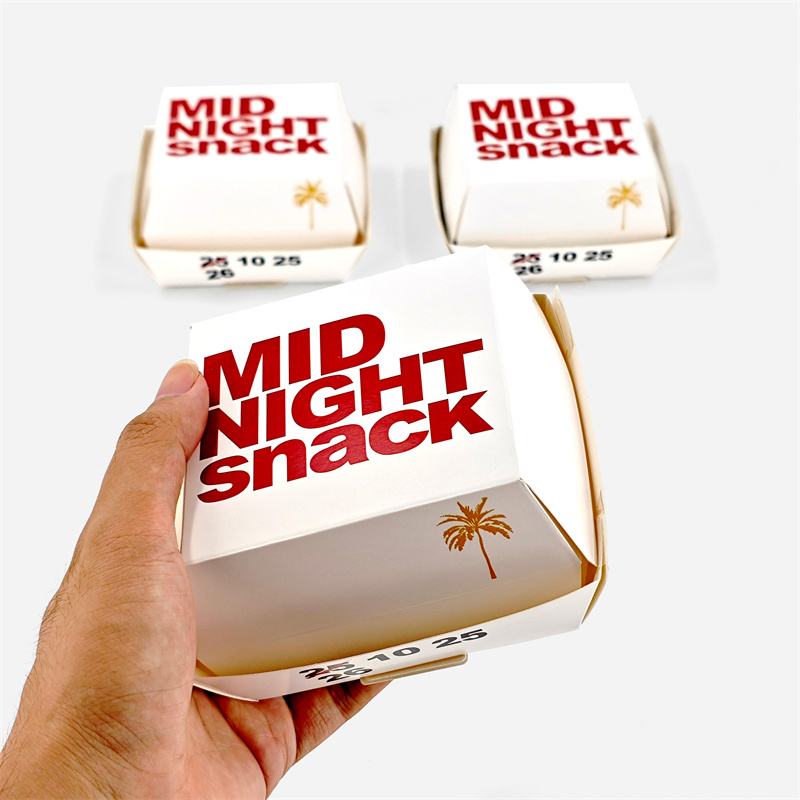 Burger packaging box