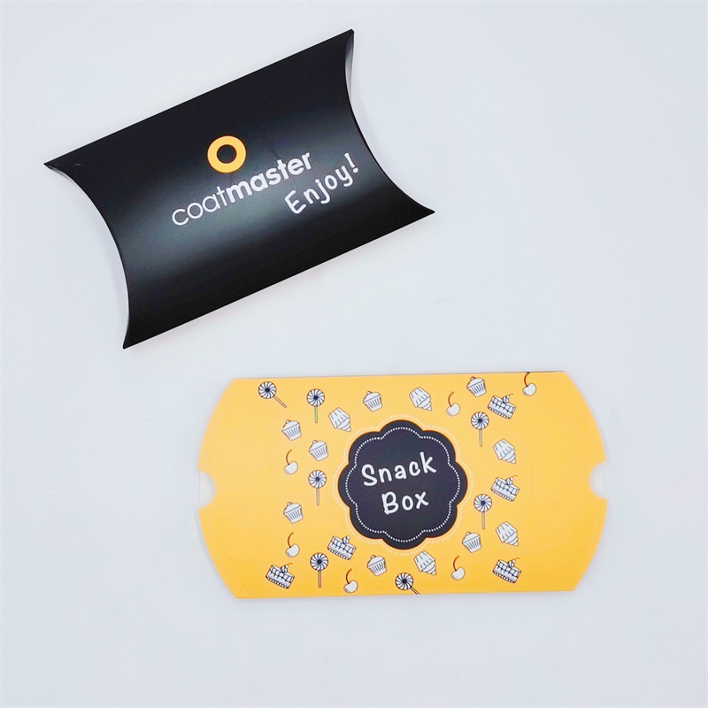 2026 New Niche Pillow Shape Art Paper Eco-Friendly Recyclable Wedding Candy Packaging Boxes