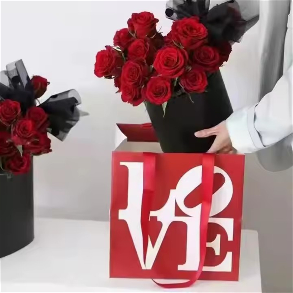 Flower paper bag