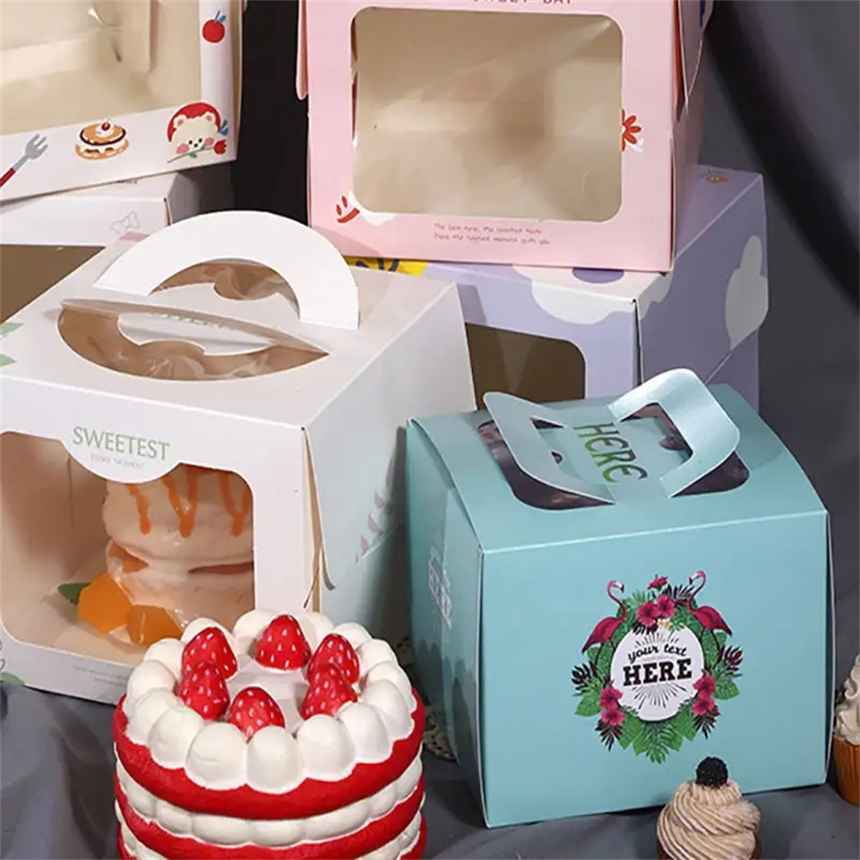 Cake packaging box