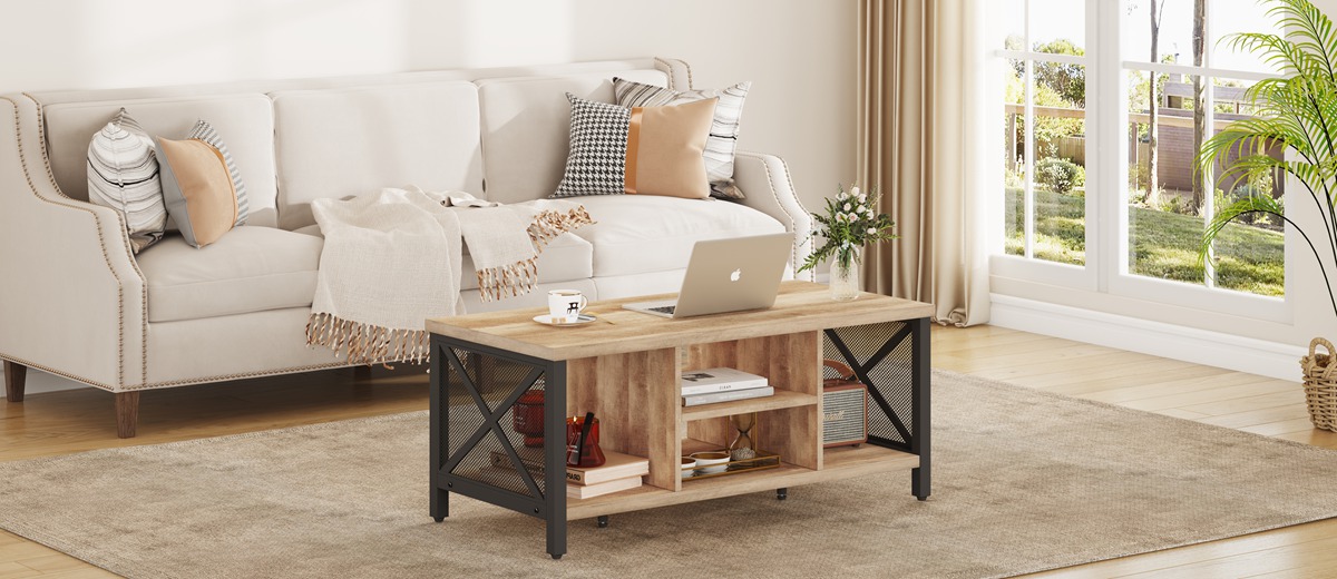 wood coffee table