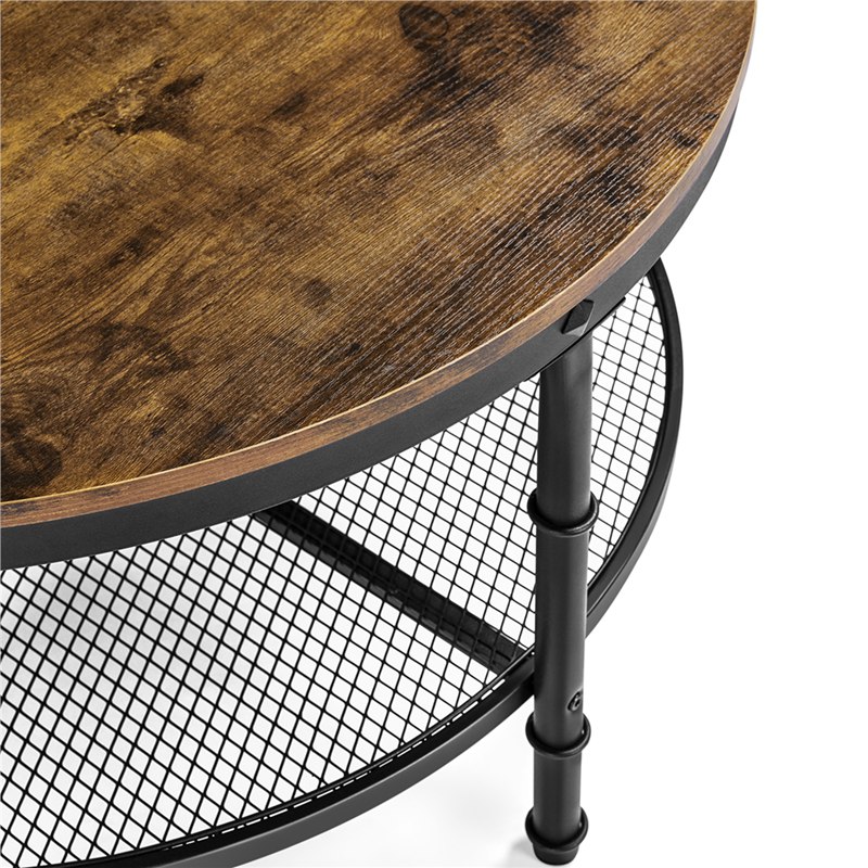 round coffee table with storage