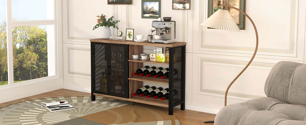 coffee bar cabinet