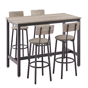 Rectangle bar table and stools