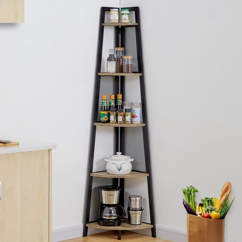 Rustic Leaning Bookcase Para sa Sala