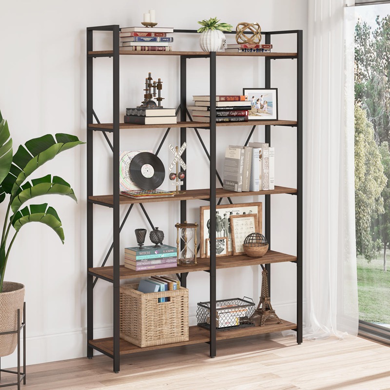 Freestanding Tall Book Shelf Para sa Sala sa Bahay