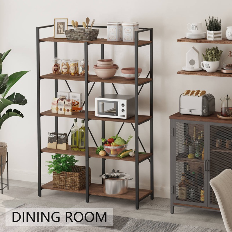 Freestanding Tall Book Shelf For Home Living Room