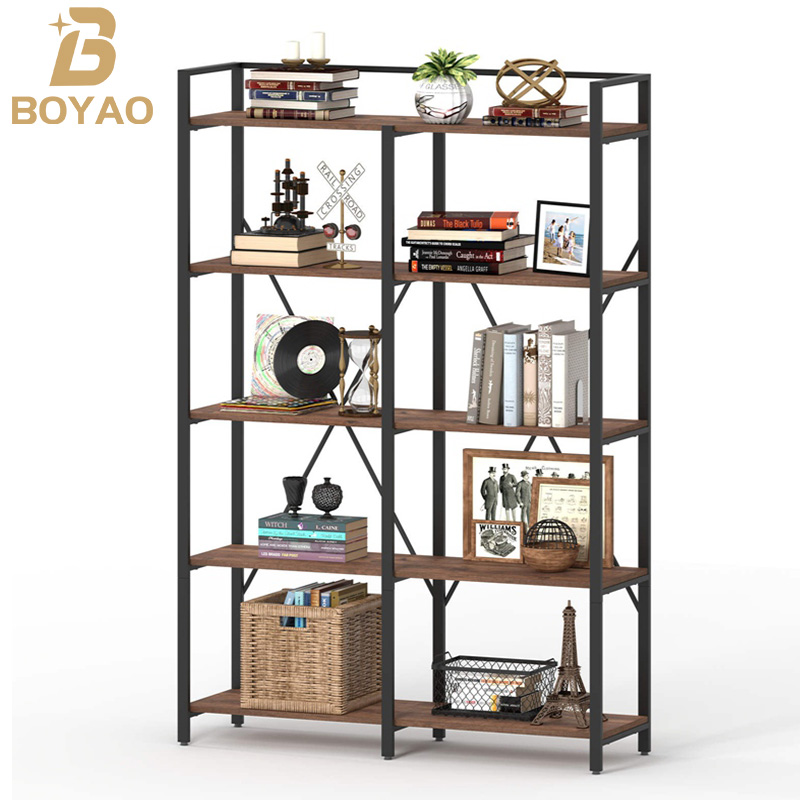 Freestanding Tall Book Shelf Para sa Sala sa Bahay