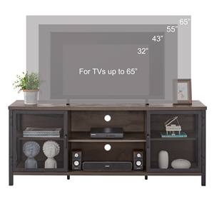 Suport TV industrial cu dulapuri pentru living, stejar rustic