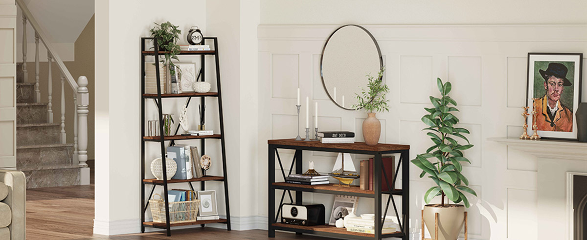 rustic ladder bookshelf