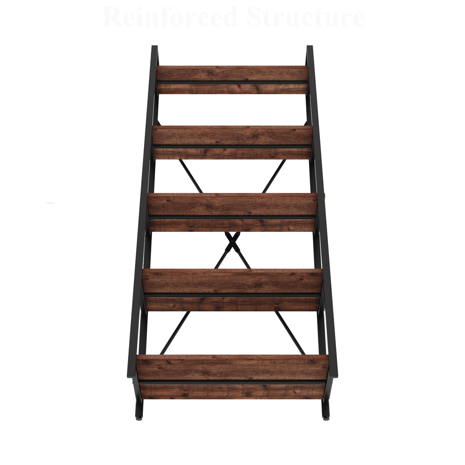 brown ladder shelf