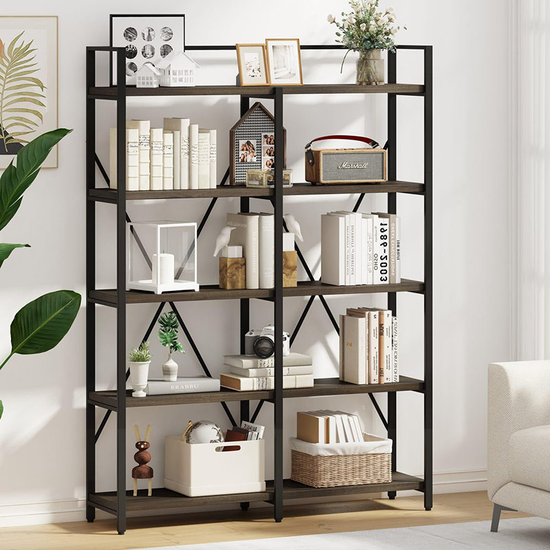 5 Tiers Tall Vertical Book Shelf para sa Sala