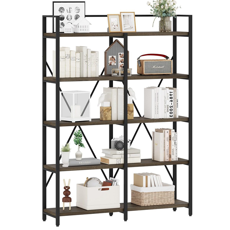 5 Tiers Tall Vertical Book Shelf para sa Sala