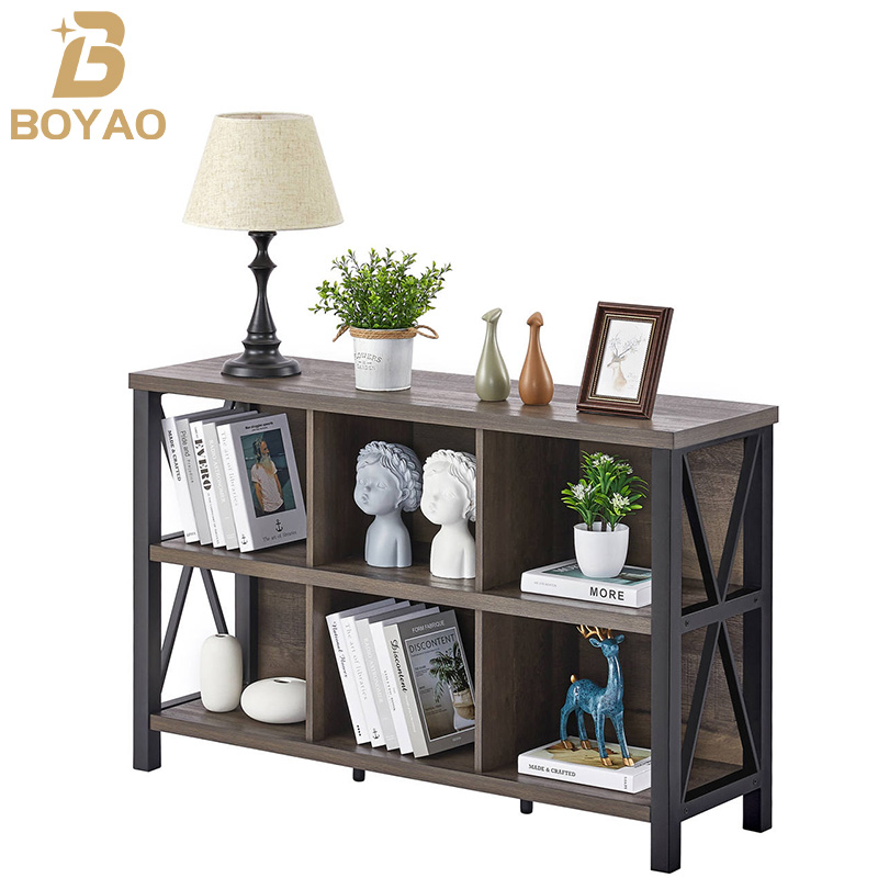 Horizontal Cube Bookshelf Heavy Duty Wood Bookshelf