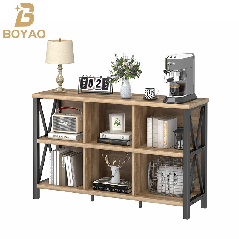 6 Cubes Bookshelf Heavy Duty Metal Display Bookshelf