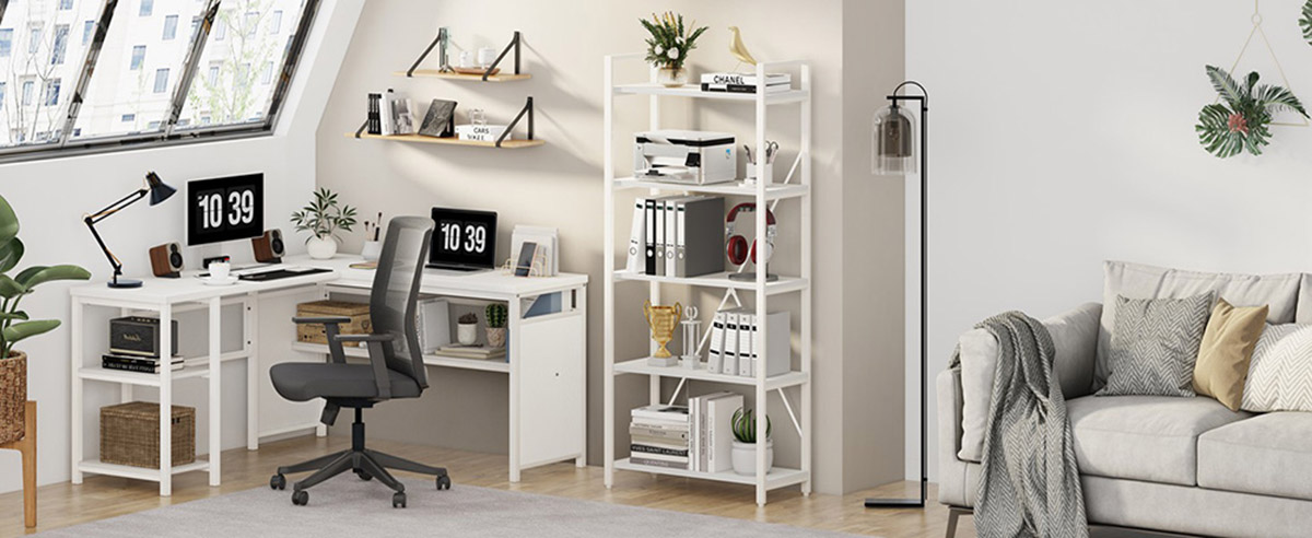 simple 5 tiers bookshelf