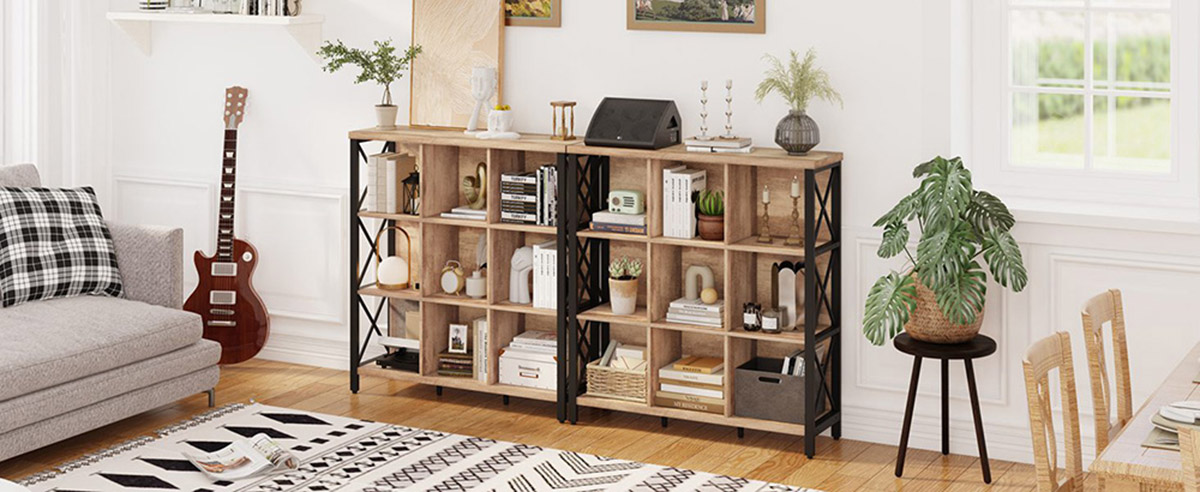 Farmhouse bookshelf for home office