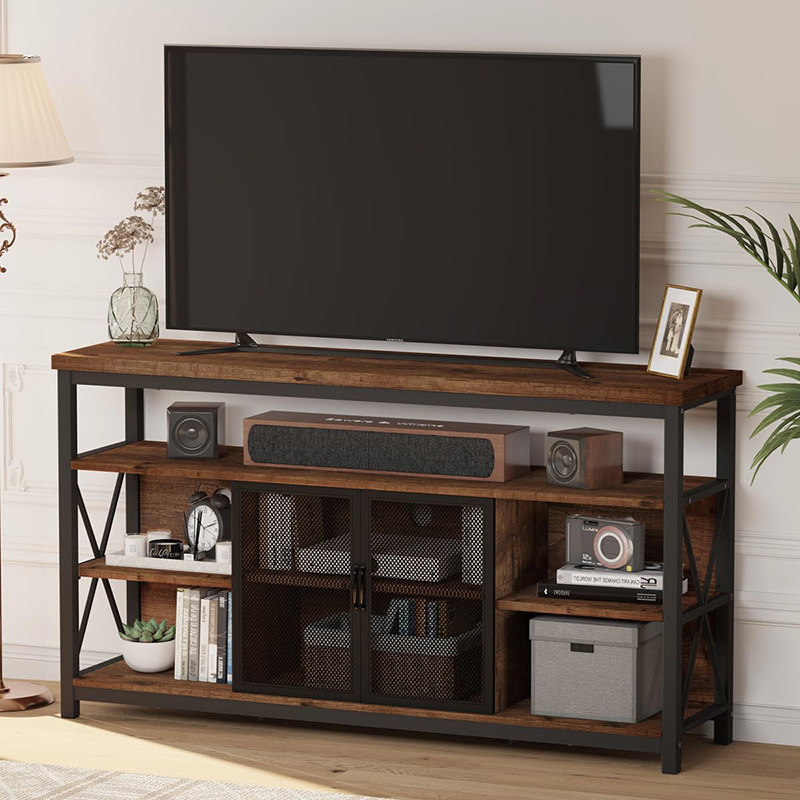 Rustic Entertainment Center TV stolni stalak sa spremištem