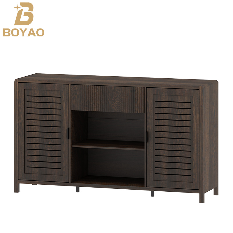 Malaking Mid Century Buffet Sideboard Cabinet para sa Kusina