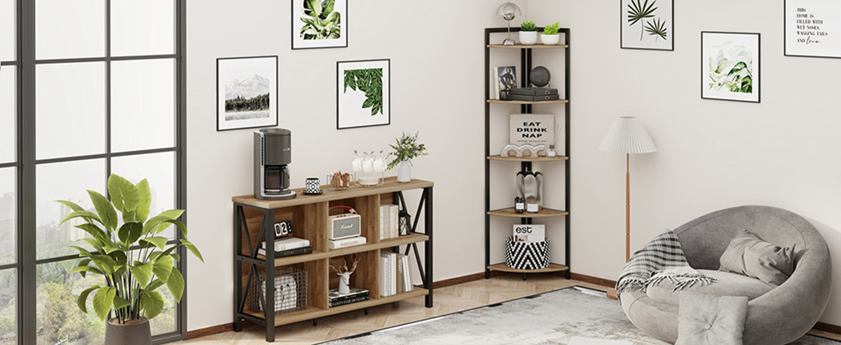 Heavy Duty Metal Bookshelf