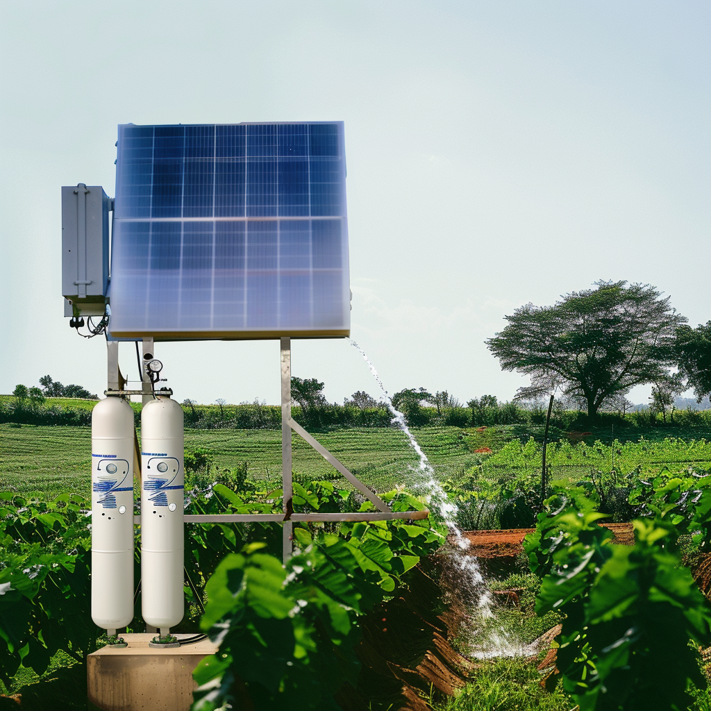 Bomba de agua con energía alimentada por panel solar