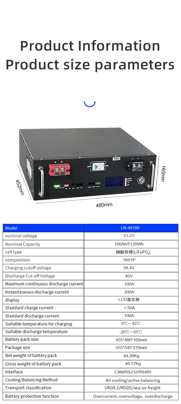 LiFePO4 battery