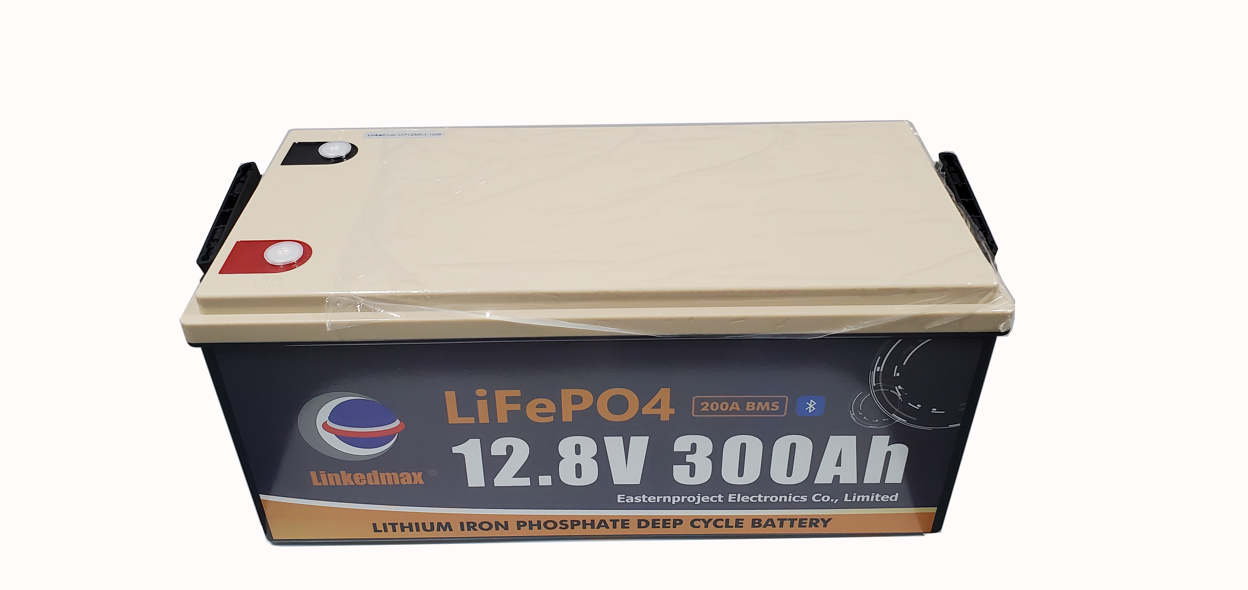 Lifepo4 batteripakke 12,8V 300AH Lithium Ion Genopladelig med bluetooth-forbindelse