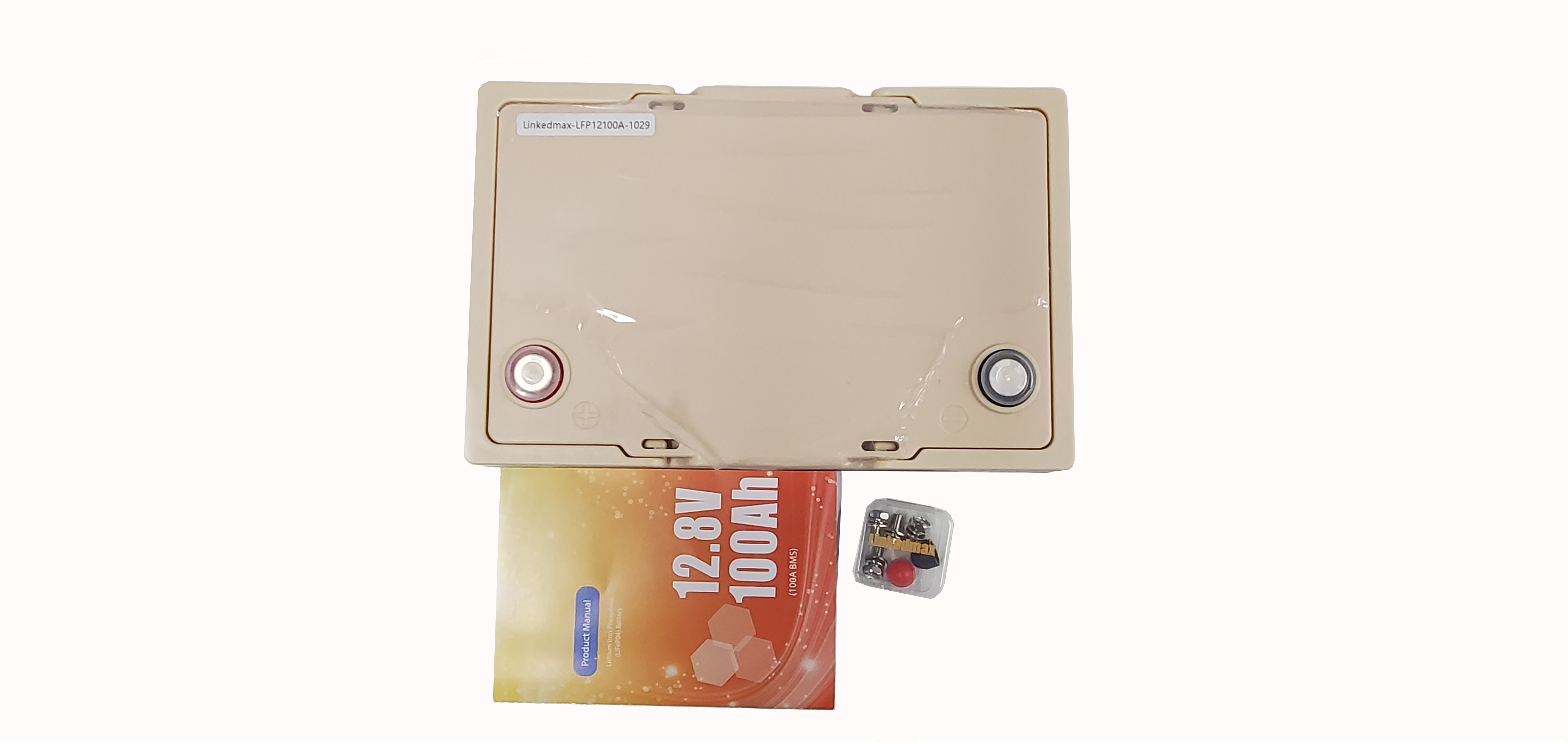 Bateria Lifepo4 12,8 V 100 AH íon de lítio recarregável com conexão Bluetooth