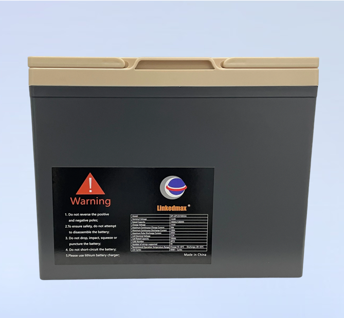 Bateria Lifepo4 12,8 V 100 AH íon de lítio recarregável com conexão Bluetooth