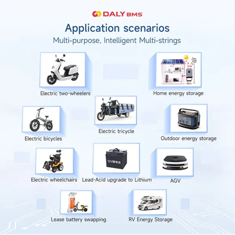 Daly Smart BMS Active balance 4-24S 40A-500A