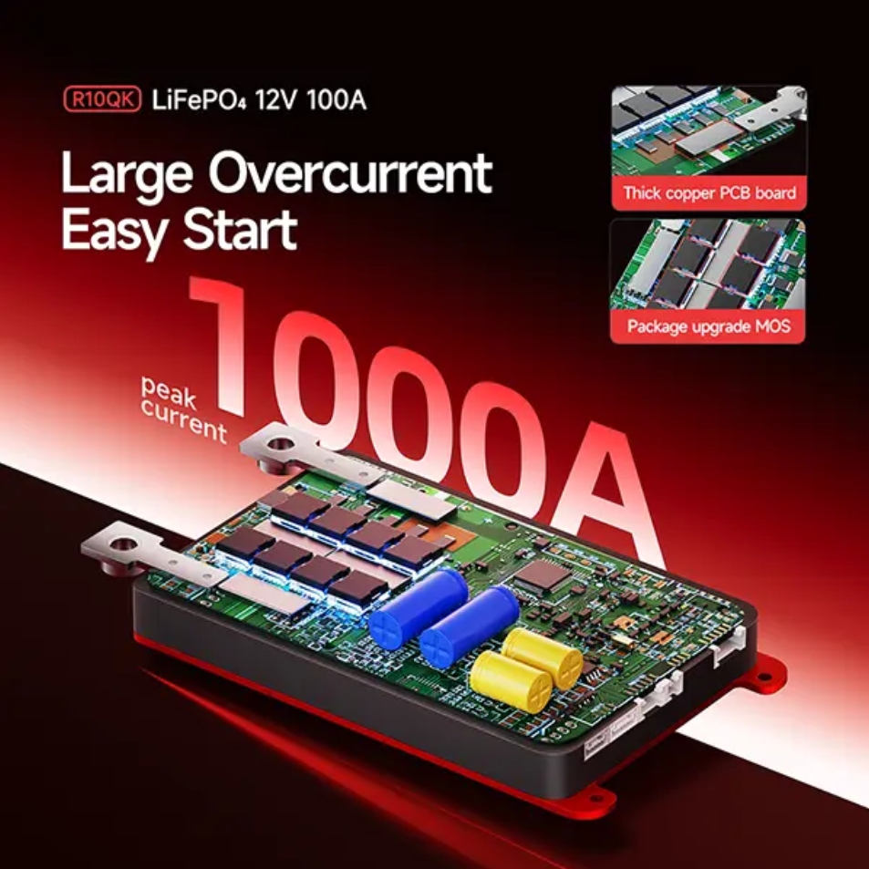 Daly BMS LifePO4 4S 12V 100A para EV Carros Elétricos Placa de Sistema de Gerenciamento de Bateria de Lítio Daly