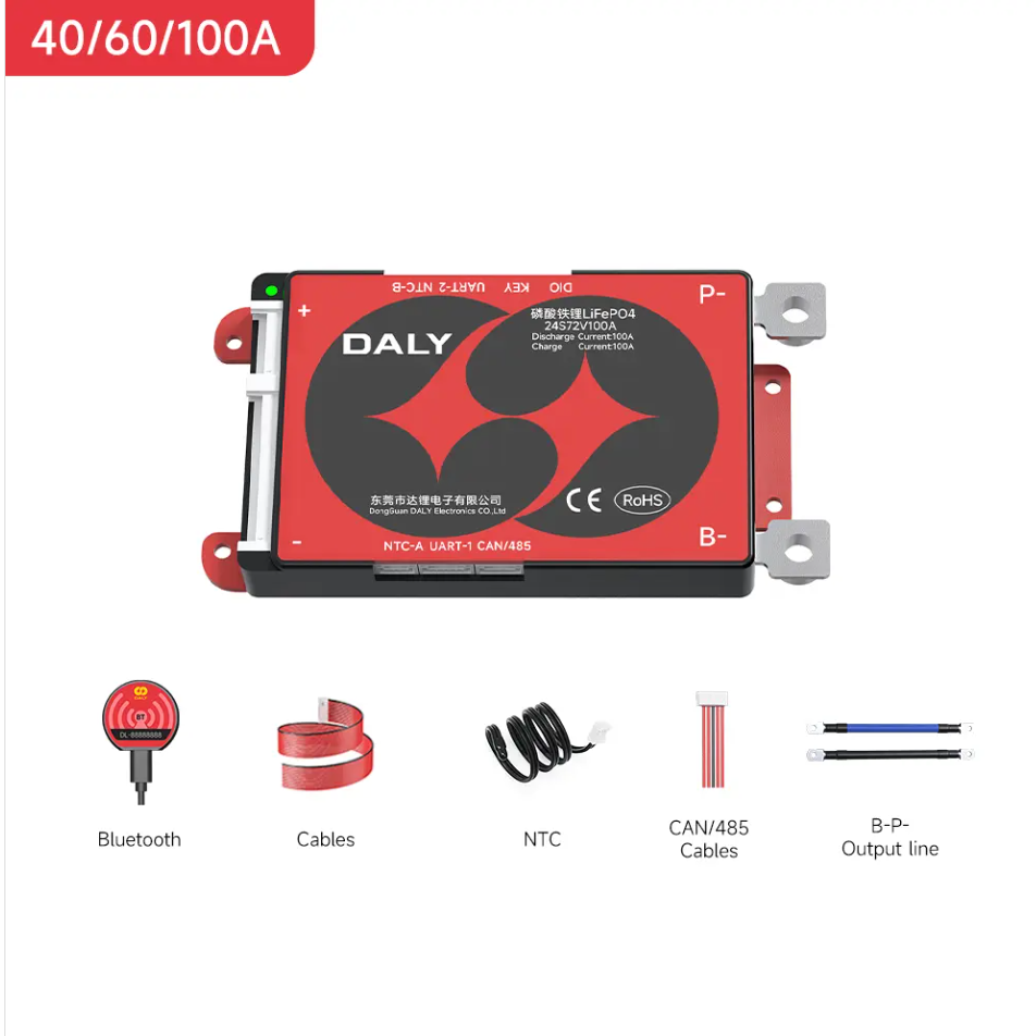 48V Lifepo4 BMS DALY K Series Smart BMS 3S to 24S 40A 60A 100A