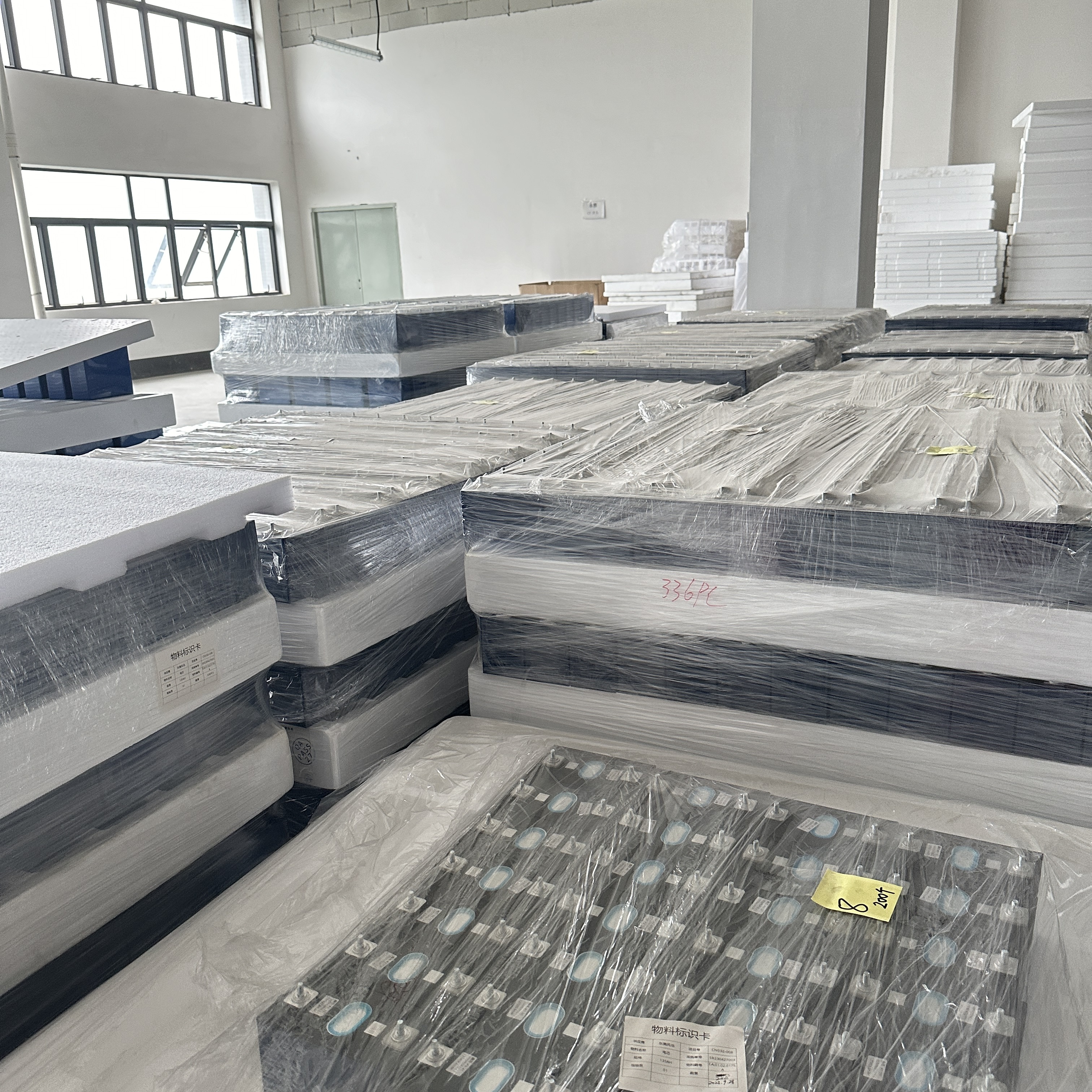 Lithium iron phosphate battery factory display