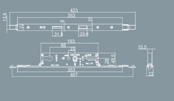 aluminium door latch