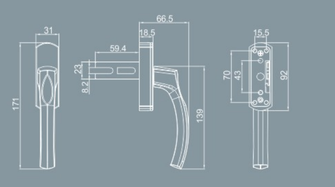 aluminum handles