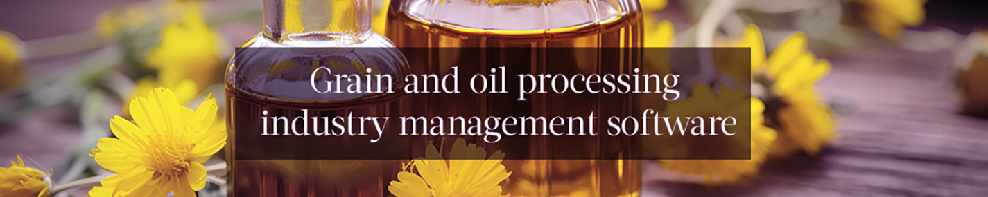 Grain and oil processing industry management software