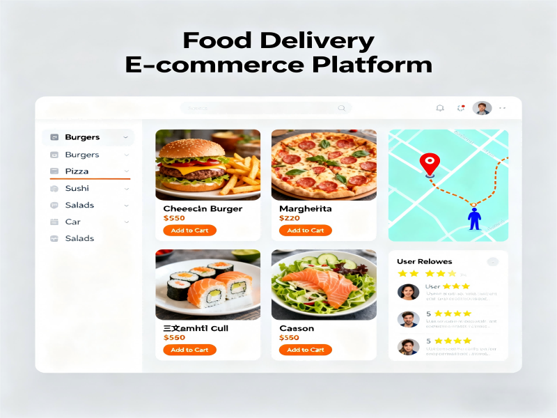 Plateforme de commerce électronique de livraison de repas