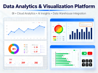 تطوير منصة تحليل البيانات وتصورها