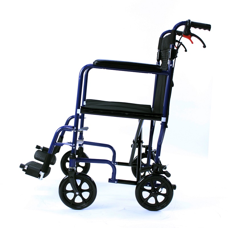 Hospital Portable Steel Transit Wheelchair