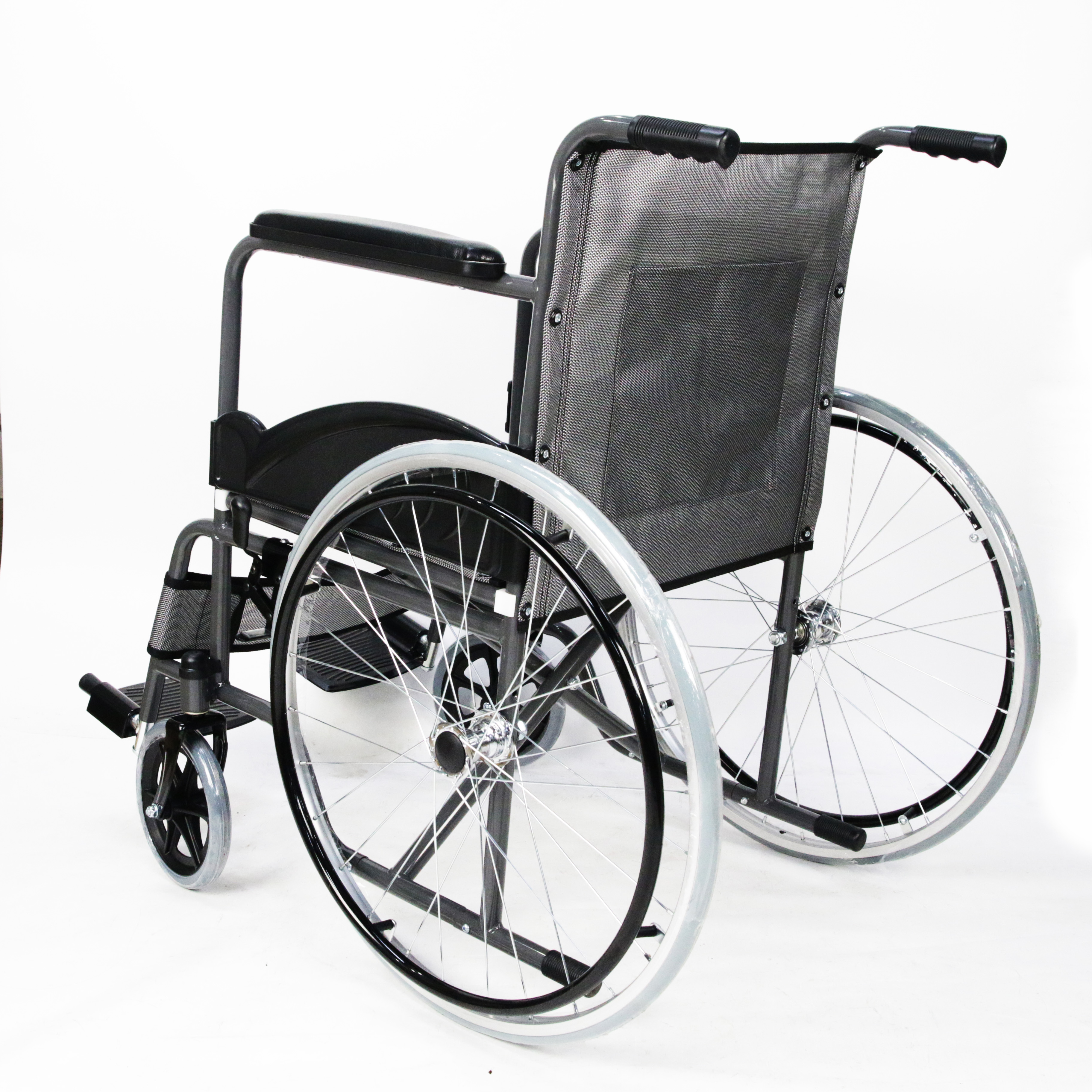 Steel Portable Foldable Manual Wheelchair