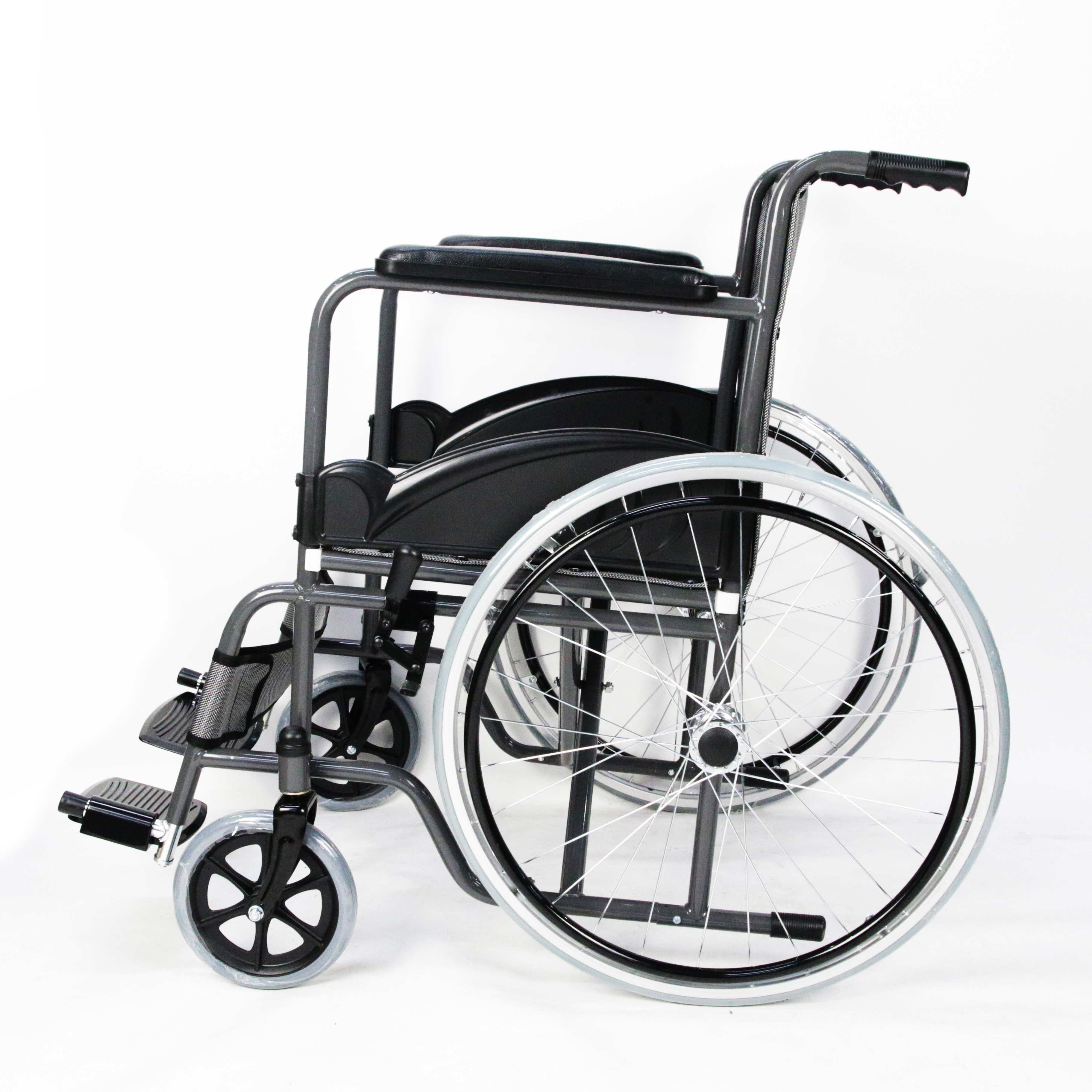 Steel Portable Foldable Manual Wheelchair