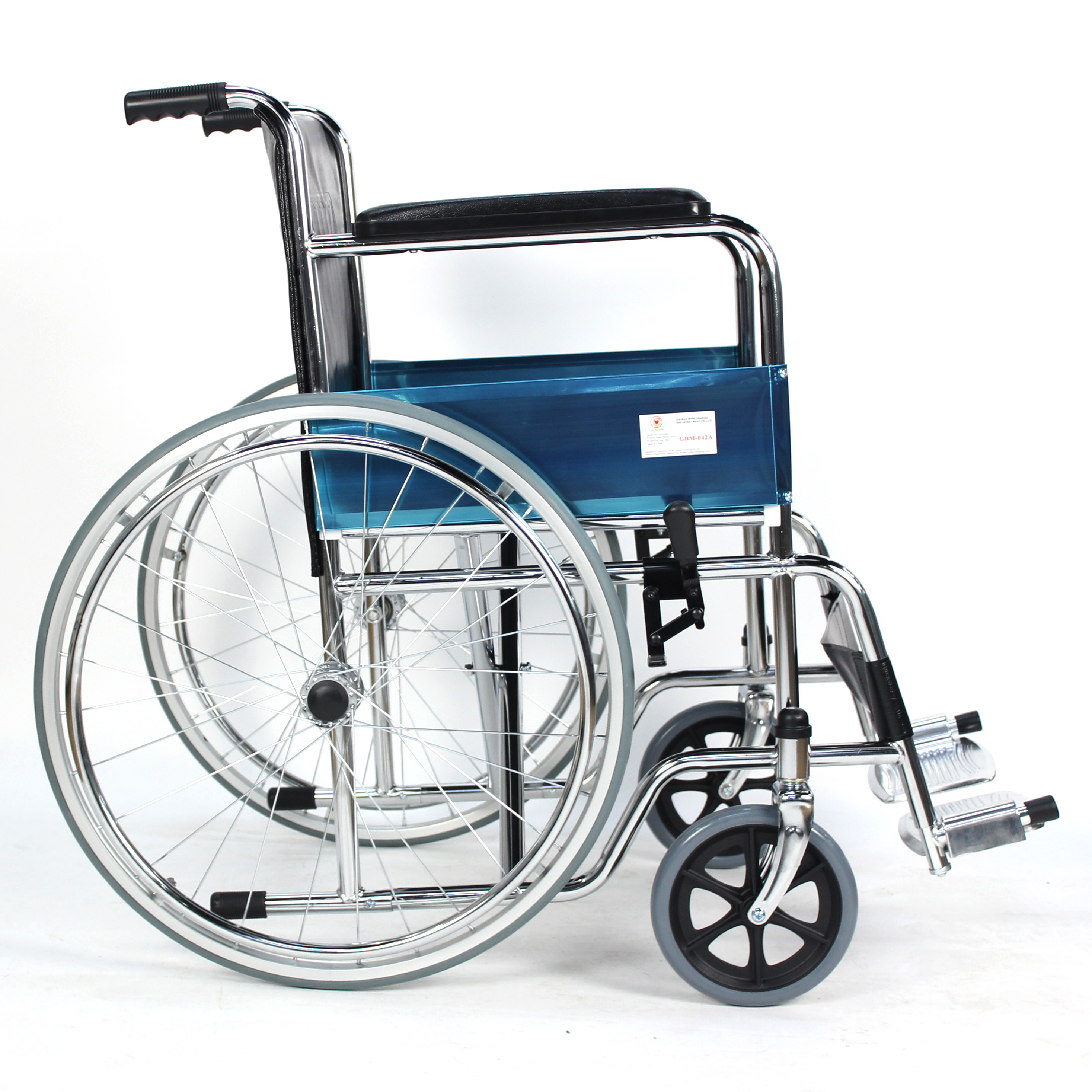 Aluminum Steel Disabled Adult Manual Wheelchair