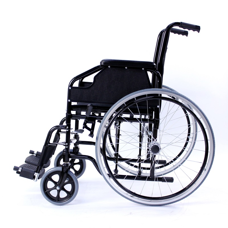 High Strength Folding Steel Manual Wheelchair
