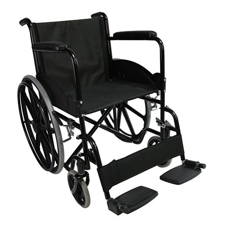 Basic Portable Steel Manual Wheelchair