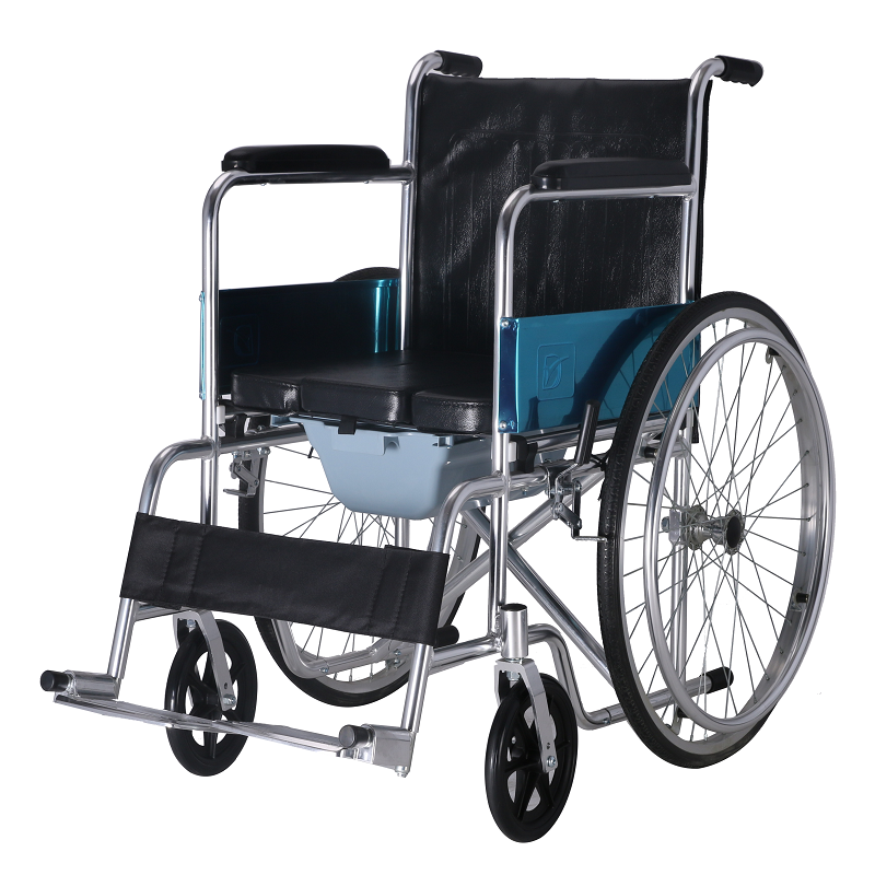 Aluminium Portable Commode Wheelchair