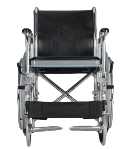 Steel High Strength Fold Up Commode Wheelchair